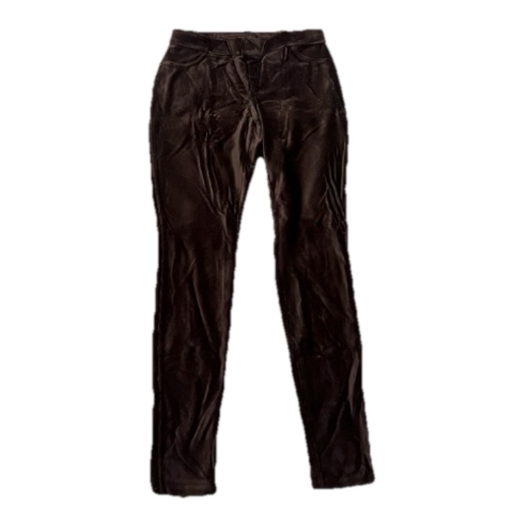 NWT June & Daisy Corduroy Brown Pull On Leggings Pants Low Rise Small Pockets